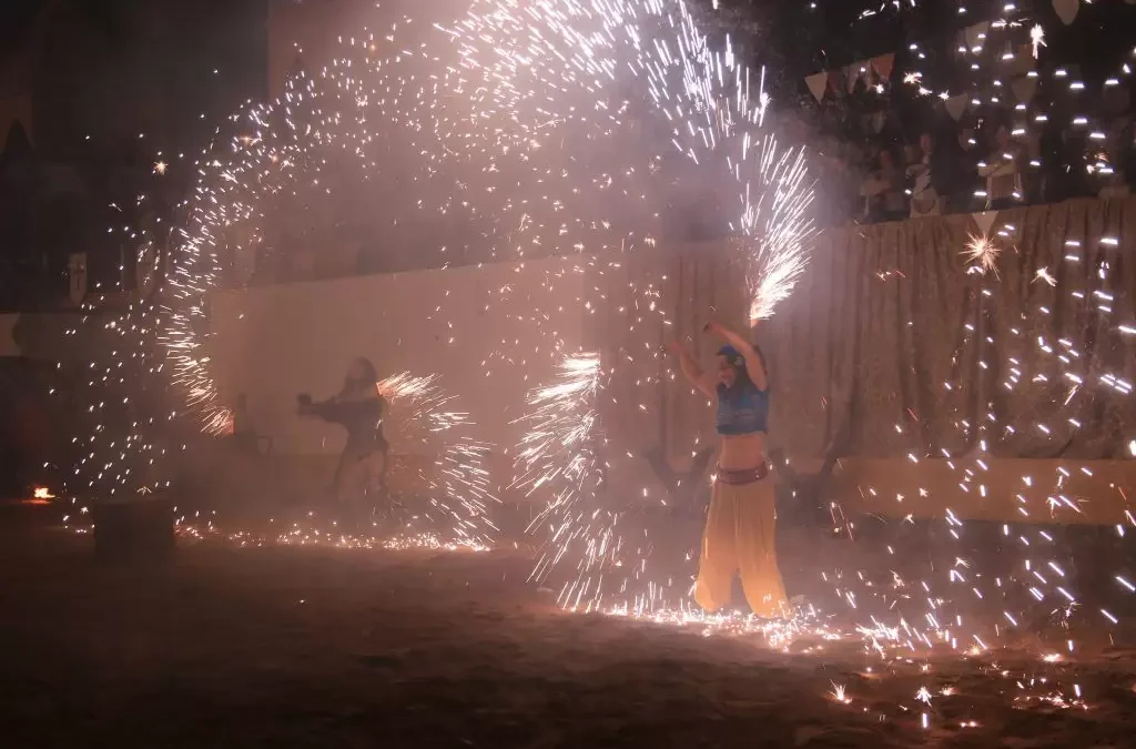 Esta noite há espectáculo de fogo!